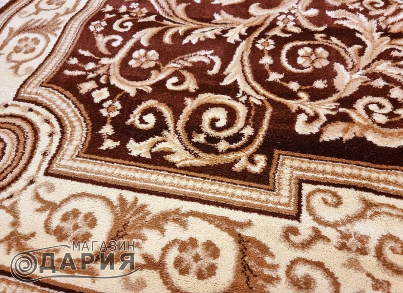 Тъкан персийски килим Blue stones 1706_BROWN